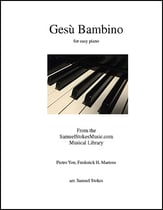 Gesu Bambino (When Blossoms Flowered 'mid the Snows) - for easy piano piano sheet music cover